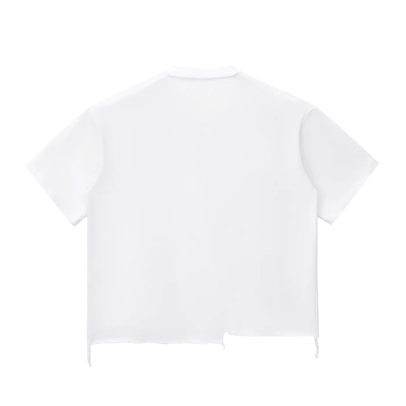Snow Wash Raw-Hem Boxy T-shirt