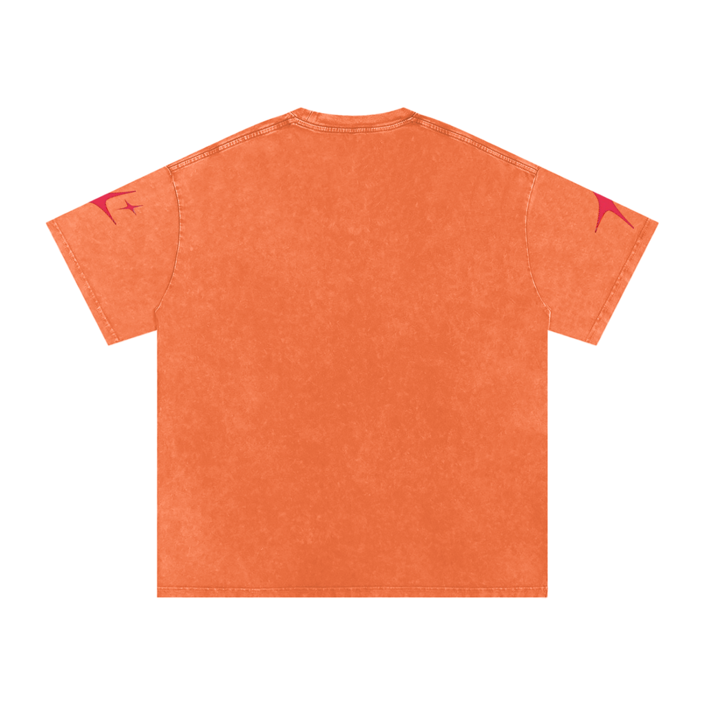OutCasted Red Star Oversized Cotton T-Shirt
