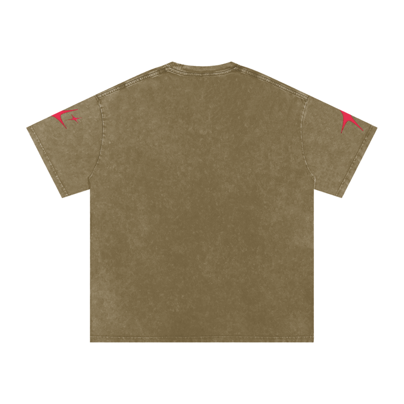 OutCasted Red Star Oversized Cotton T-Shirt