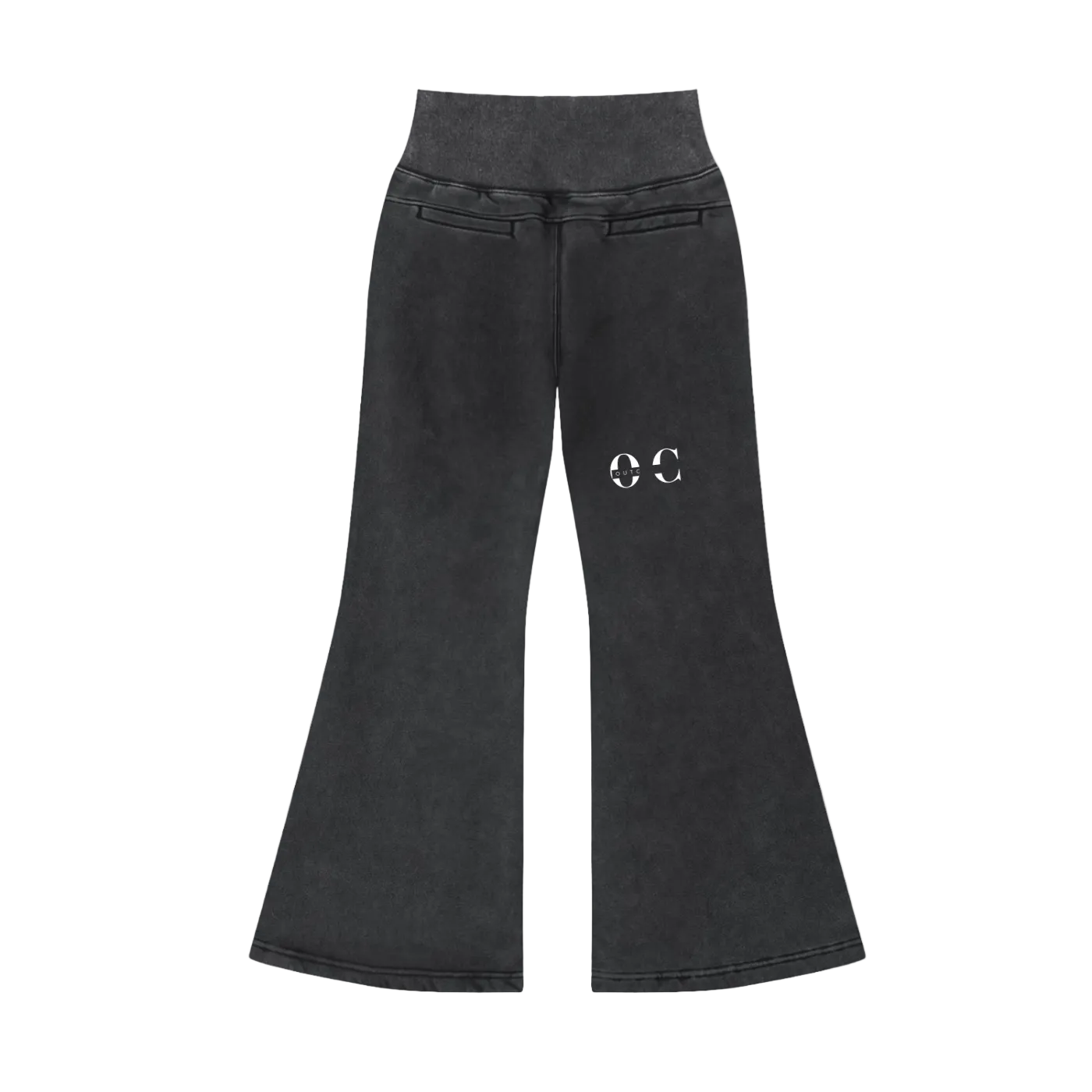 Vintage Washed Flared Fleece Pants