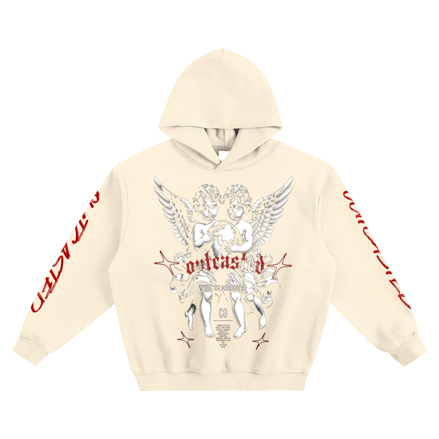 OutCasted Red and Black Hoodie