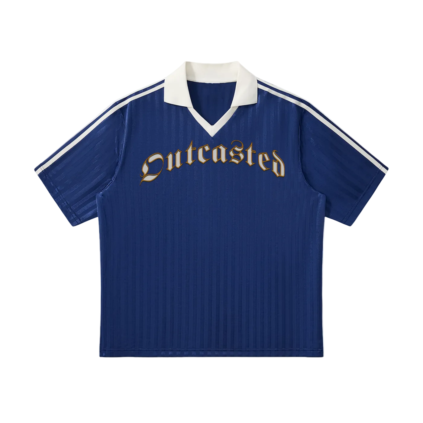 Outcasted Contrast Collar Striped Soccer Jersey