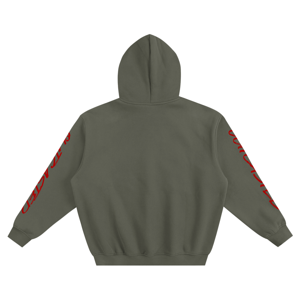 OutCasted Red and Black Hoodie