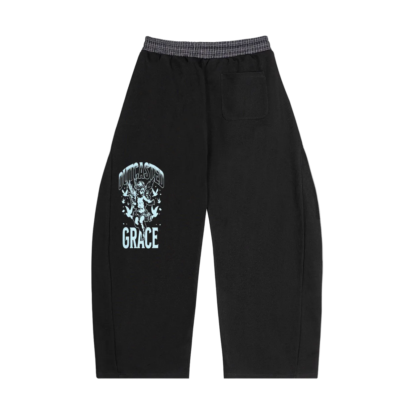 OutCasted Plaid Waistband Barrel Sweatpants