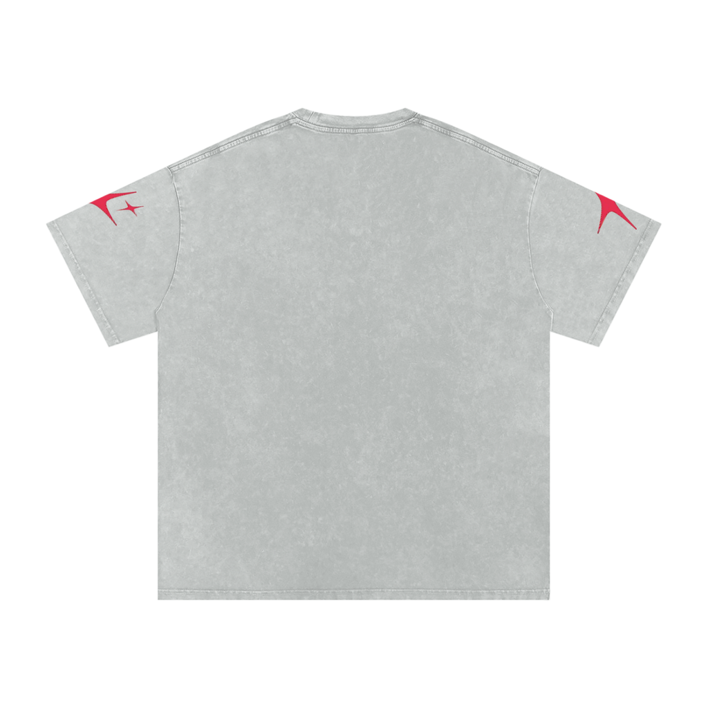 OutCasted Red Star Oversized Cotton T-Shirt