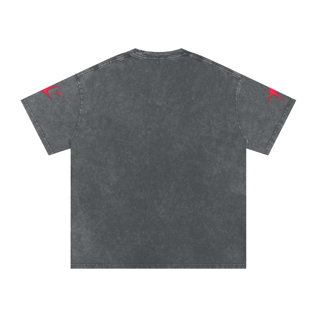 OutCasted Red Star Oversized Cotton T-Shirt