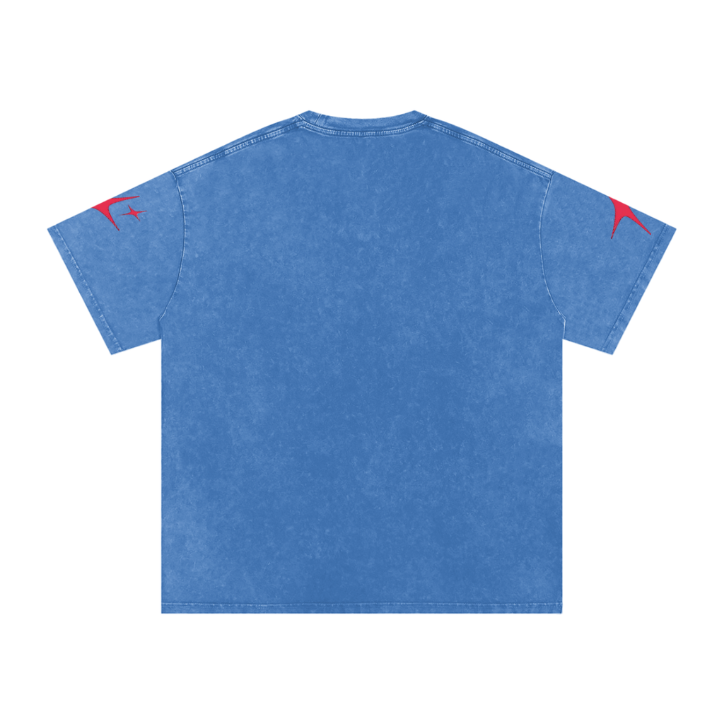 OutCasted Red Star Oversized Cotton T-Shirt