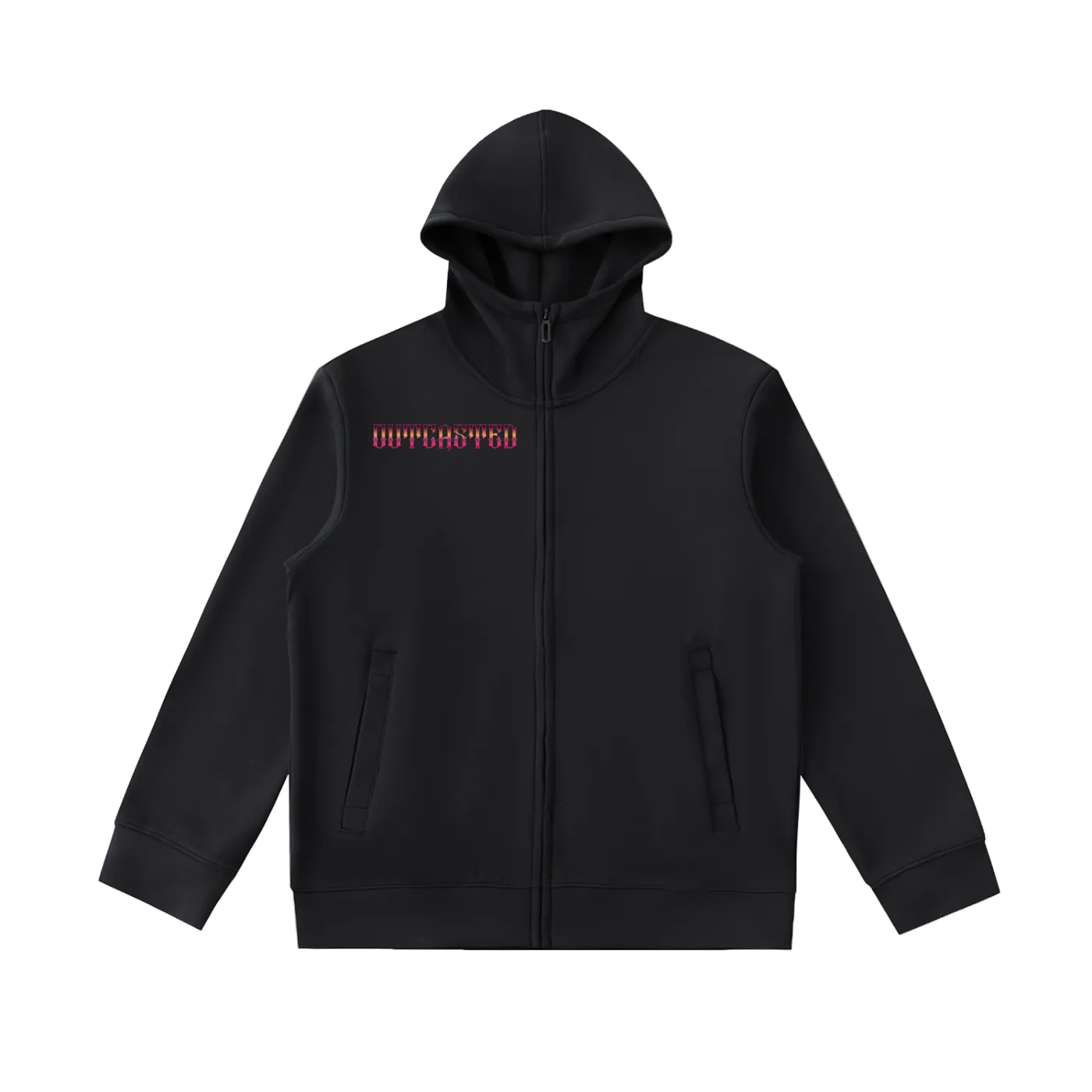 OutCasted Heavyweight High Neck  Zip-Up Hoodie