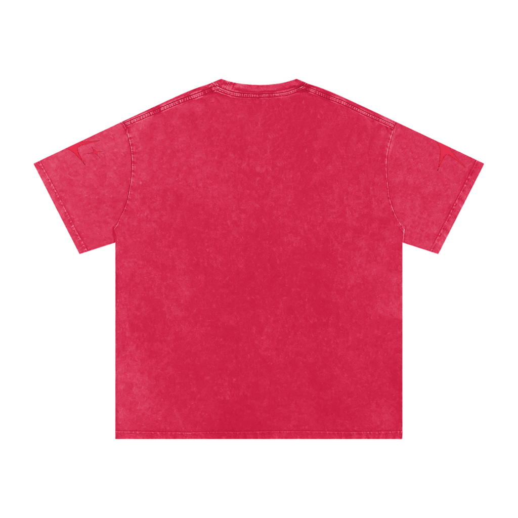 OutCasted Red Star Oversized Cotton T-Shirt