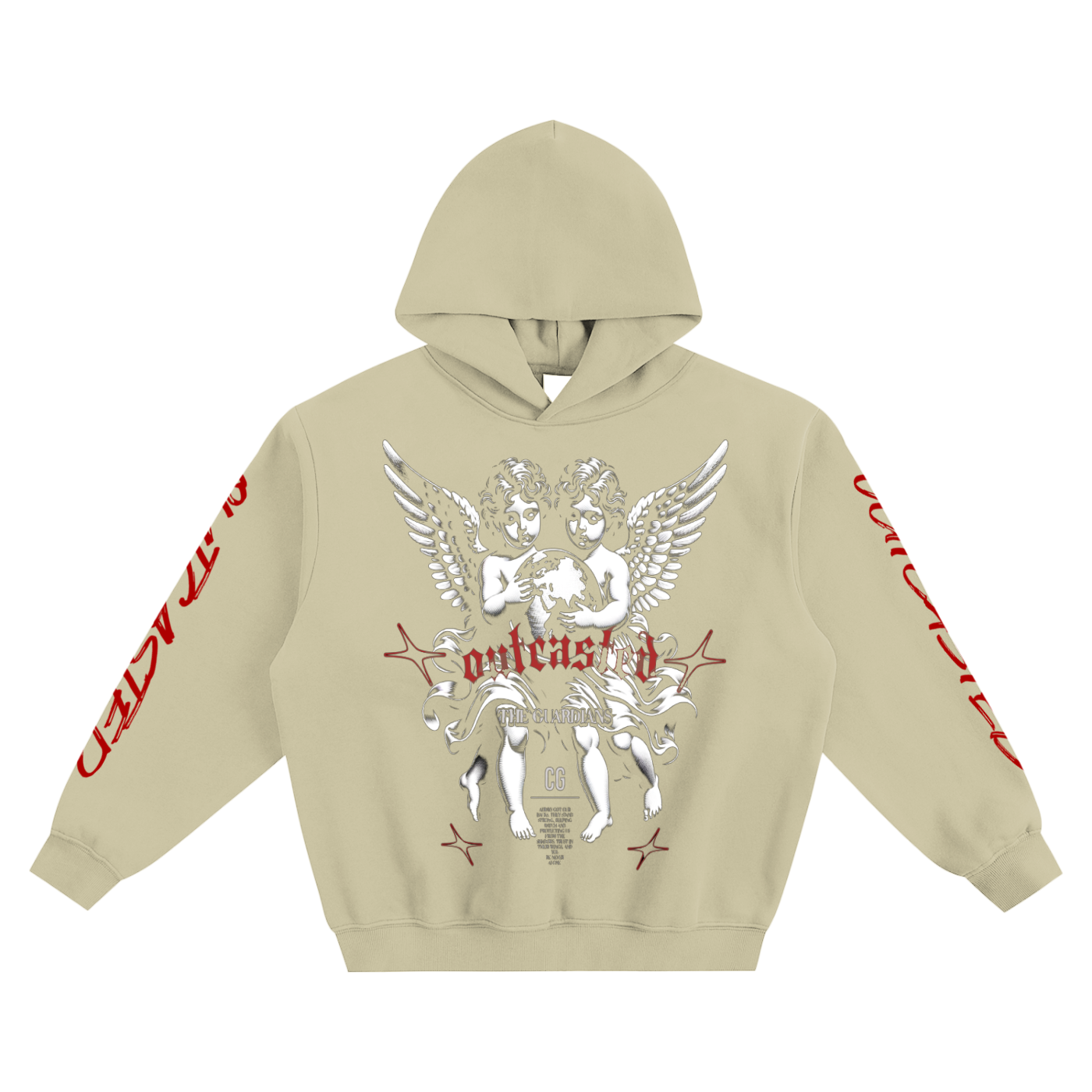 OutCasted Red and Black Hoodie