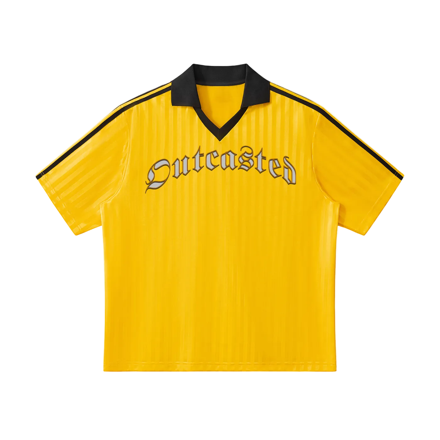 Outcasted Contrast Collar Striped Soccer Jersey