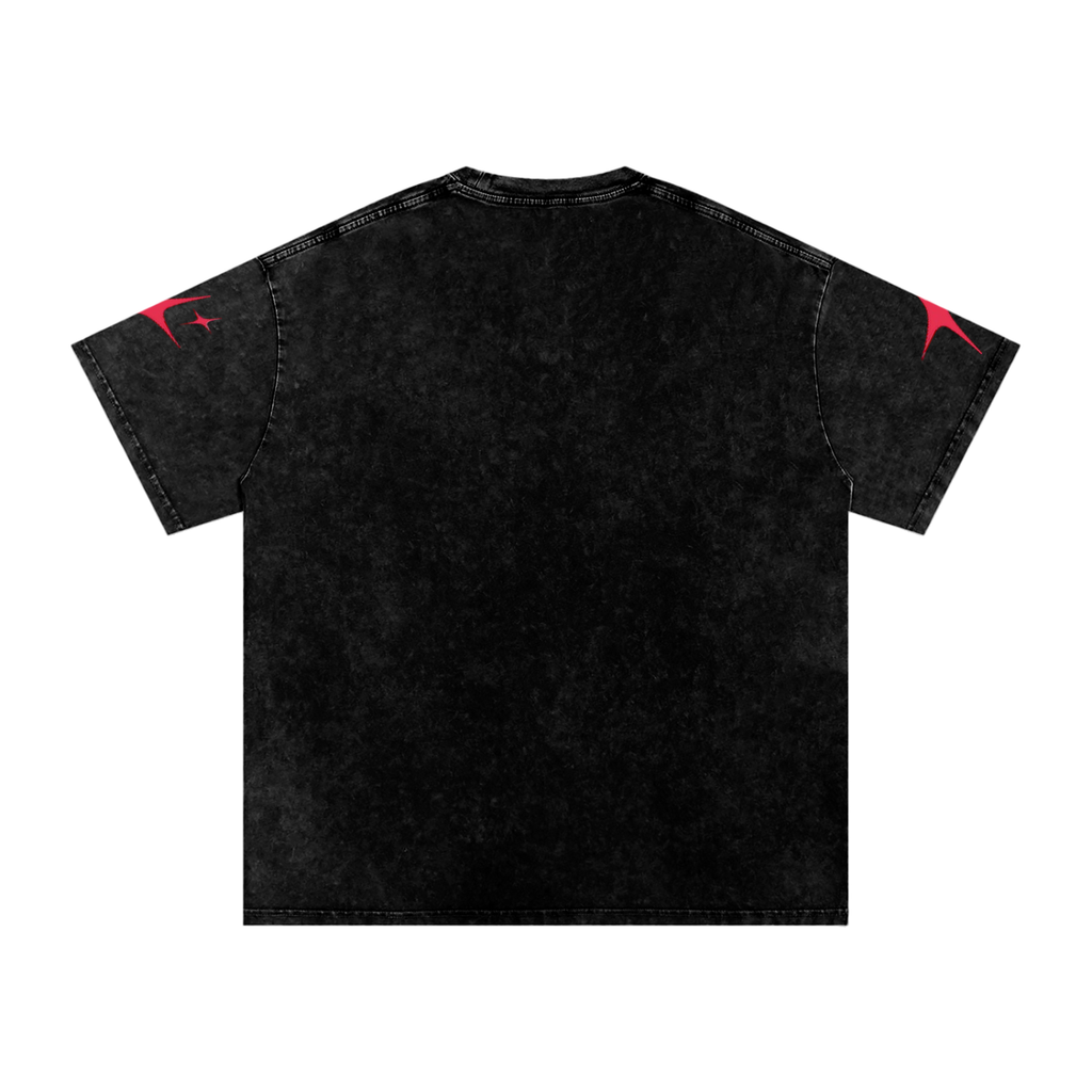 OutCasted Red Star Oversized Cotton T-Shirt