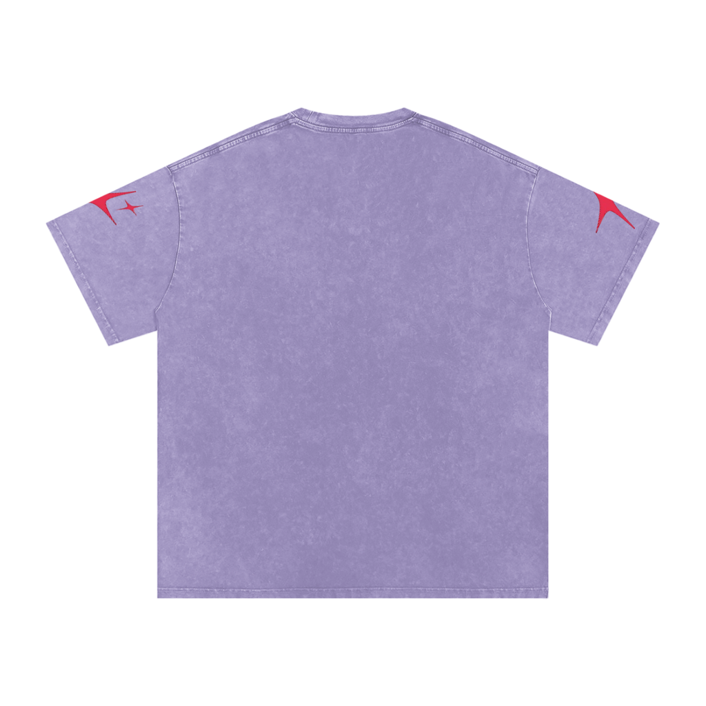 OutCasted Red Star Oversized Cotton T-Shirt