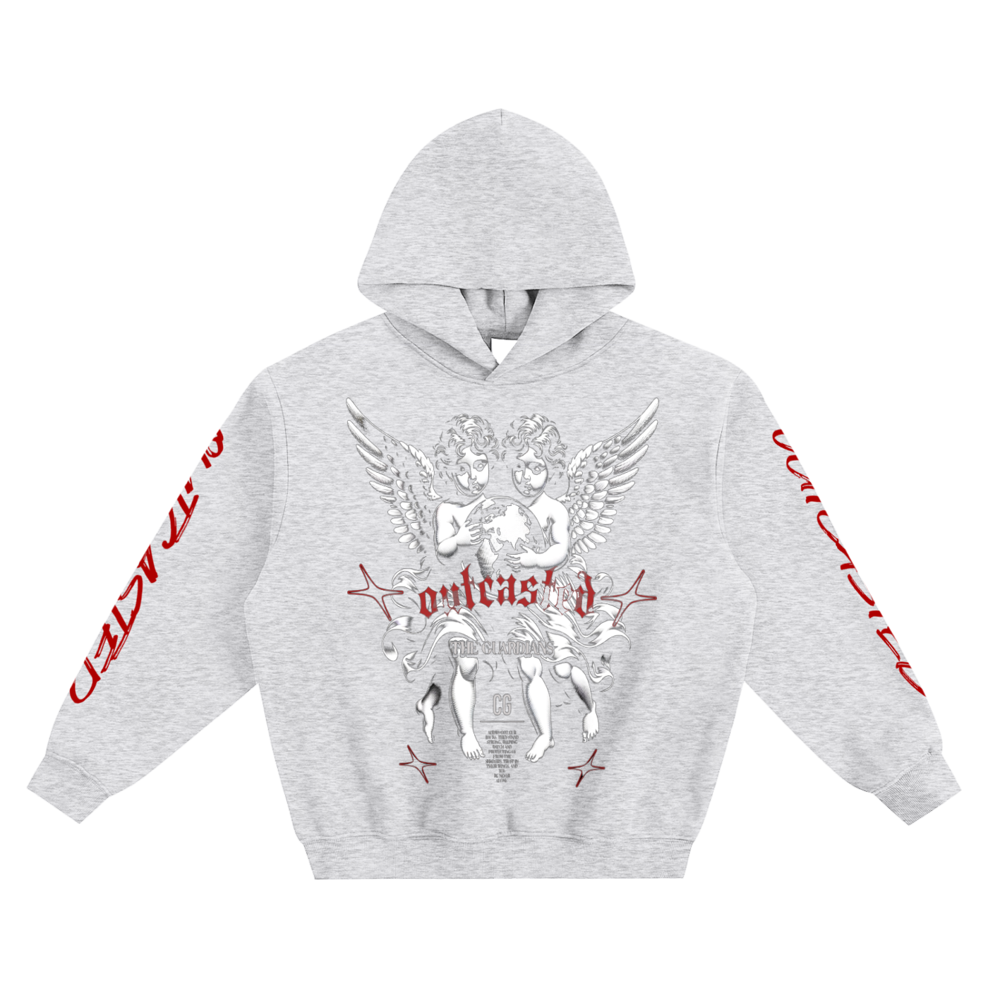 OutCasted Red and Black Hoodie