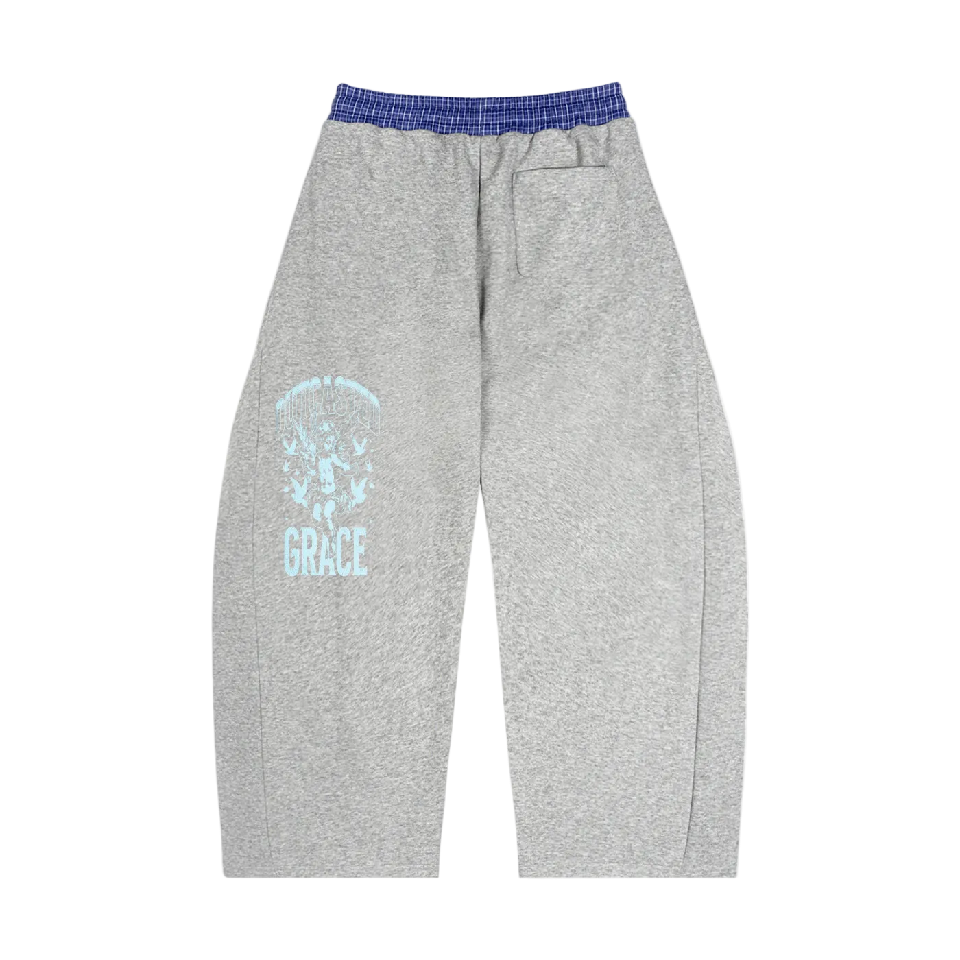 OutCasted Plaid Waistband Barrel Sweatpants